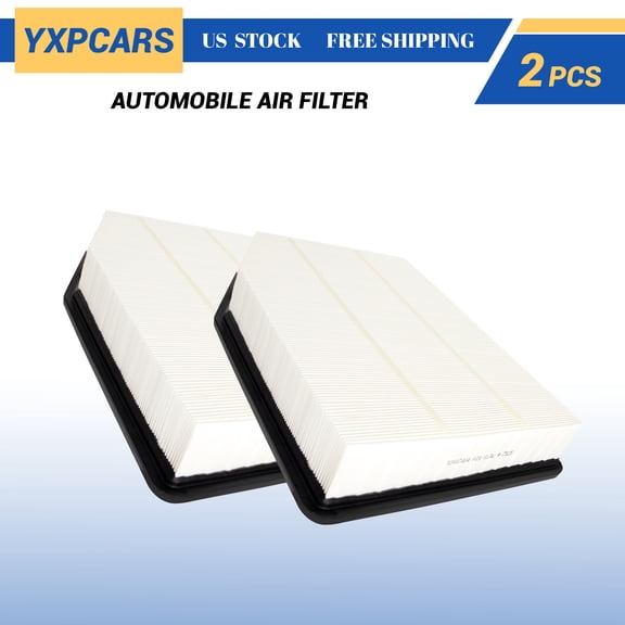 YXPCARS 2-Pack Engine Air Filter (CA12404), Replacement Front Engine Air Filter for Chevrolet Silverado 1500 Tahoe GMC Sierra 1500 Cadillac Escalade