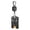 A, variant on Mecha Style Plastic ID Badge Holder with Retractable Carabiner – Heavy Duty Work Card Sleeve Transparent Window for Office Campus Factory