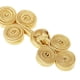 thumbnail image 4 of 10 Piezas Botones de Nudo de Estilo Chino para Decoración de Traje y Cheongsam Oro Zulema Nudo de botón chino, 4 of 8