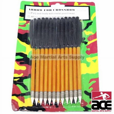CROSSBOW BOLTS | 12 Pack Aluminum Arrows for 50 70 and 80 lb. Pistol Models