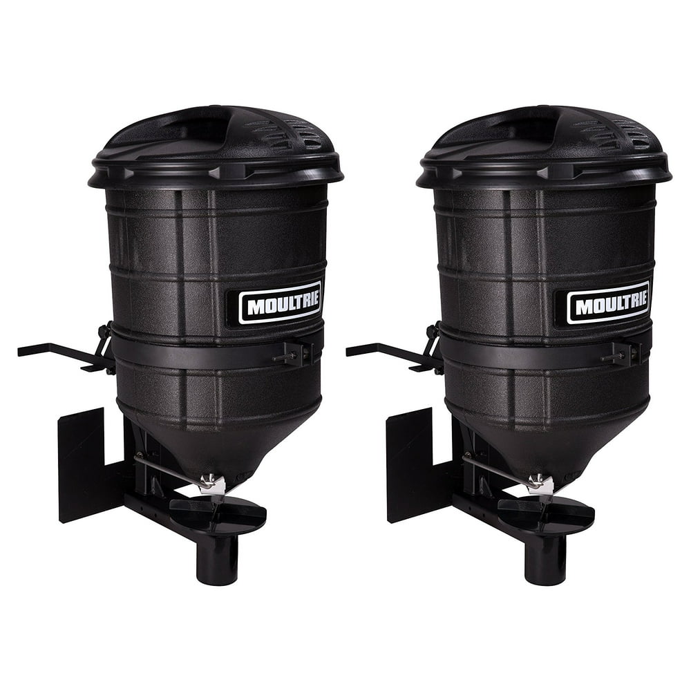 Moultrie Manual Gate ATV 100 Pound Food Plot Seed Spreader, 2 Pack