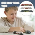 thumbnail image 2 of Alloy Train Toy Push And Go Mechanism Durable ABS Metal Model For Kids 17cm Realistic Detailing In White Red Blue, 2 of 7