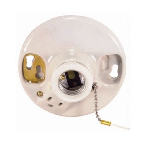 Satco Lighting 90444 Porcelain Pull Chain Receptacle White Walmart
