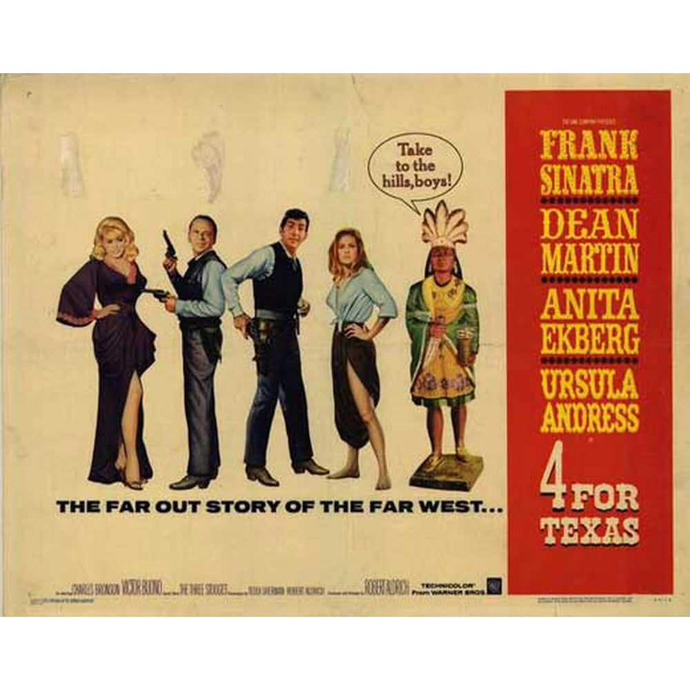 Four for Texas movie POSTER (Style A) (11