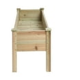 thumbnail image 5 of LuxenHome 20.1 H Unfinished Fir Wood Raised Garden Bed Planter, 5 of 9