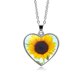 thumbnail image 5 of Nuevo collar de piedras preciosas del tiempo de girasol colgante de amor de doble cara ANGGREK Descripción de la referencia, 5 of 5