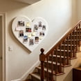 thumbnail image 7 of Voglyf Heart Shaped Felt Bulletin Board, Wall Mount Photo Display Pin Board, No Cork Memo Board For Hanging Pictures Notes, Decorative for Home Office Bedroom School Wall Decor,15.7×15.7In,White, 7 of 7