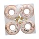thumbnail image 5 of 4 adornos navideños de donuts para fiestas, decoración del hogar, diseño de escena, árbol de Navidad Oro rosa, 5 of 9