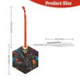 thumbnail image 3 of Hirioo Vibrant Skull Soldier for Acrylic Christmas Pendant Hanging Christmas Tree Ornaments, Car, Home, Office Gift Decor-Hexagon, 3 of 7
