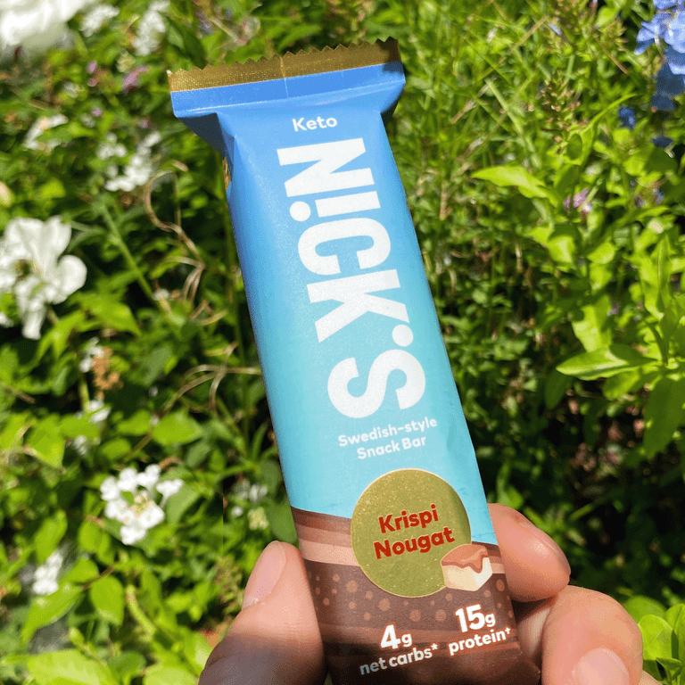 Nick's Protein Bars Chocolate Caramel | 14g protein | 170 calories | Low  Carb Keto Friendly Snacks No Added Sugar (Multipack 12 bars x 50g)