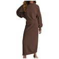 thumbnail image 1 of Ensemble Jupe Chandail 2 Pcs pour Femmes - Polyester, Col Montant, Manches Longues - S-TTG, 1 of 4