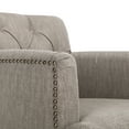 thumbnail image 6 of SAFAVIEH Colin Tufted Club Chair Taupe, 6 of 10