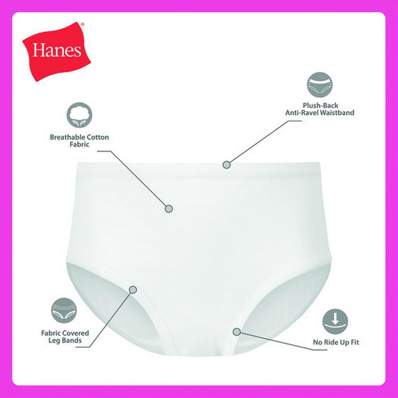 Hanes Infants/Toddlers Briefs Underwear Pack, 10-Pack, Toddler Core 100% Cotton Underwear for Toddler Girl