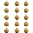 thumbnail image 1 of Adornos navideños de terciopelo flocado | Juego de 15 bolas colgantes de plástico de 8 cm para decorar el árbol | Esferas decorativas navideñas para el hogar, la chimenea y el porche, 1 of 5