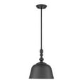 thumbnail image 2 of Savoy House Berg 12" 1 Light Transitional Metal Pendant in Matte Black, 2 of 7