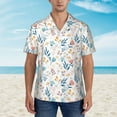 thumbnail image 4 of Daiia Tulips Flowers Hawaiian Shirt for Men Gentle Cotton Regular Short Sleeve Casual-XX-Large, 4 of 9