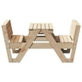 thumbnail image 3 of vidaXL Picnic Table for Kids 88x122x58 cm Solid Wood Pine, 3 of 5