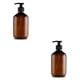 thumbnail image 2 of Matsuzay Dispensador de jabón Botellas de bomba de recarga Tipo de empuje Detergente líquido recargable Verde Marrón Suministros de baño 500ml Set Type2 NO2 Matsuzay CBP236851, 2 of 6