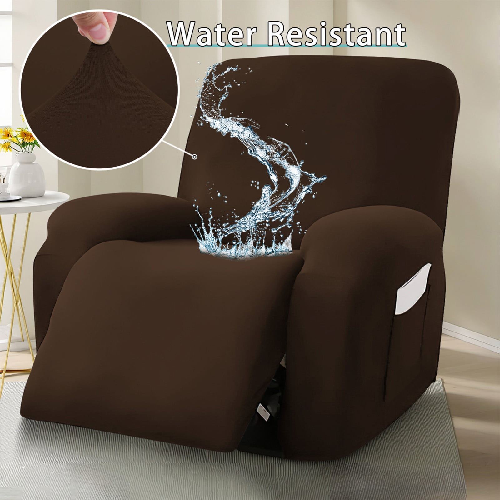 Waterproof Milk Silk Sofa Cover Elastic Chair Friendly For
