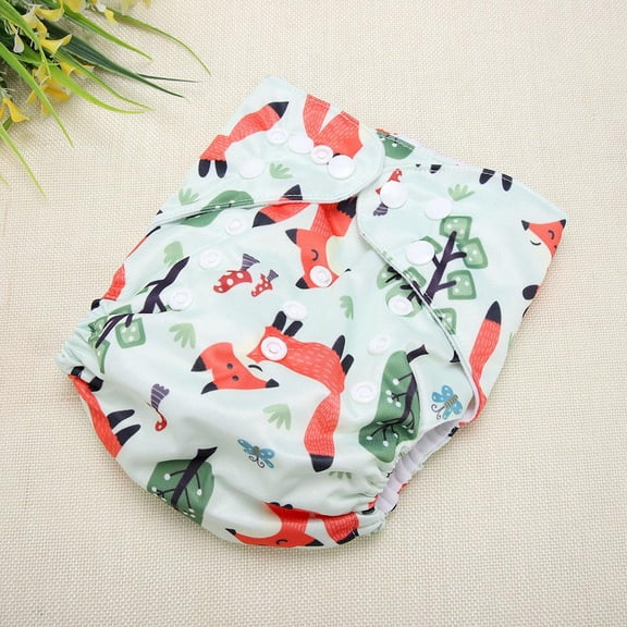 Mgaxyff Reusable Infant Swim Diaper Washable Pocket Cloth Hook Loop Operating System Size Adjustable, Baby Washable Diaper, Infant Reusable Diaper