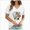 T-Shirt H63-White, variant on Women's T Shirt Short Sleeve Top Daily Tunic Blouse Graphic Blouse Casual Basic Tee