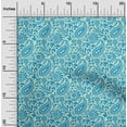 thumbnail image 2 of oneOone Viscose Chiffon Light Grayish Blue Fabric Paisleys Craft Projects Decor Fabric Printed By The Yard 42 Inch Wide-PC, 2 of 5