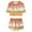 Orange, variant on Wxolcjlv Toddler Girl Start Of School Season Outfits Round Neck Letter Printed Top And Shorts Set Comfy Playwear Everyday School Sets,2Pc,8 -9 Years