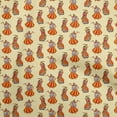 thumbnail image 1 of oneOone Georgette Viscose Light Yellow Fabric Kalamkari Kathakali Sewing Material Print Fabric By The Yard 42 Inch Wide, 1 of 5