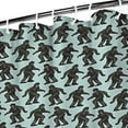 thumbnail image 3 of Blue Bigfoot Pattern Shower Curtain 36"x72" ,Bathroom Decorative Shower Curtains Set with 12 Hooks,Modern Waterproof Washable Shower Curtain, 3 of 6