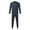 AG461# Navy, variant on ZXLBBD Mens Spring Fall Winter Fashion Simple Solid Color Thicken Thermal Underwear Set Leggings Bottoming Shirt and Pants