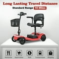thumbnail image 6 of Segmart 4 Wheel Mobile Scooter for Seniors,Collapsible Mobility Wheelchair for Adults, 300lbs, Red, 6 of 8