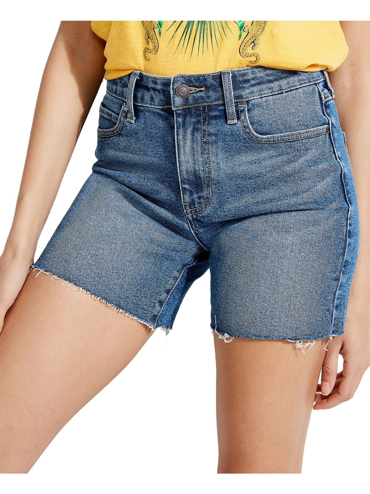 midi jean shorts