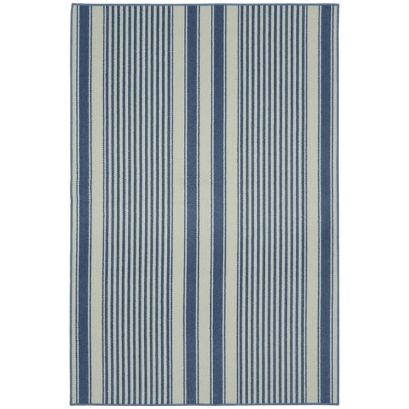 Garland Rug Cape Cod Sky Blue Indoor Area Rug, 6' x 8'