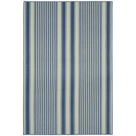Garland Rug Cape Cod Sky Blue Indoor Area Rug, 6' x 8'