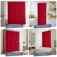 thumbnail image 5 of Pure Red Waterproof Shower Curtain, 48"x72" Washable Polyester Fabric Shower Curtains for Bathroom, Simple Solid Color Decorative Bathtub Curtain Sets with Hooks, 5 of 9