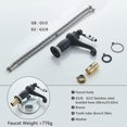thumbnail image 5 of Bathroom Faucet, Single Lever Bathroom Faucet Chrome(black), 5 of 5