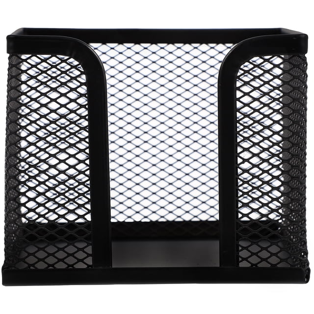 SHISUYAN Black Iron Note Pad Holder for Office Home School with Durable Mesh Design 7.8 Inches