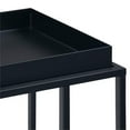 thumbnail image 5 of Home Square 2-Piece Industrial 18 " Metal Tray Top C Side Table Set in Black, 5 of 10