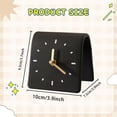 thumbnail image 7 of kowaku Desk Clock Minimalist Table Clock Bedroom Modern Art Gift Silent Desk Clock Living Room Shelf Entrance Simple Desktop Ornament Bedside Home Decor Tabletop Clock Suitable for shelf Black, 7 of 7