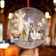 thumbnail image 1 of Fiudx Colgante Navideño de Acrílico con Temática de Nacimiento Religiosa, Diseño Artístico Que Refleja La Luz, Fácil de Colgar, Adorno para Árbol de Navidad, Duradero, Decoración Multiusos, Recuerdo, 1 of 7