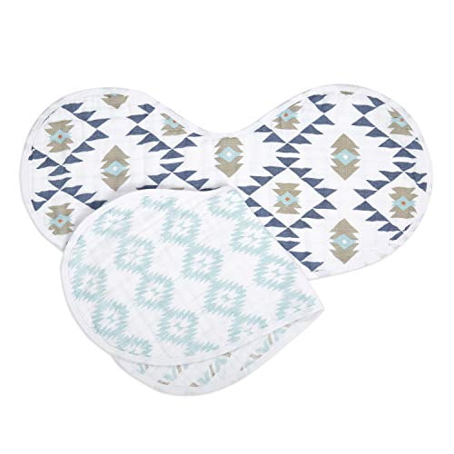 aden + anais Burpy Baby Bib, 100 Cotton Muslin, 4 Layer Multi Use