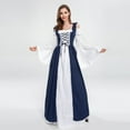 thumbnail image 4 of Jsaierl Women's Renaissance Costume Vintage Medieval Elegant Goth Plus Size Dresses Cosplay Irish Steampunk Ball Gown Chemise Dress, 4 of 9