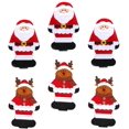 thumbnail image 1 of ZHAOCHENG soportes para cubiertos navideños con bolsillos en forma de reno de Papá Noel, bolsa para cubiertos, soportes para utensilios para decoración de mesa navideña, 1 of 5