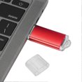 thumbnail image 2 of 64GB USB Flash Drive with Transparent Cover, Red, for PC and Tablet, 2 of 4