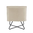thumbnail image 5 of Linon Kelvin Sherpa Beige Chair, 5 of 10