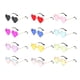 thumbnail image 2 of Minnieouse Gafas de sol con forma de corazón para mujer, traje de senderismo y acampada, gafas de protección solar, gafas para fiesta, banquete, Lentes rosa dorado, 2 of 6