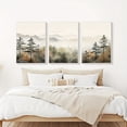 Set of 3 Art Deco Modern Minimalist Fall and Spring Landscape Canvas ...