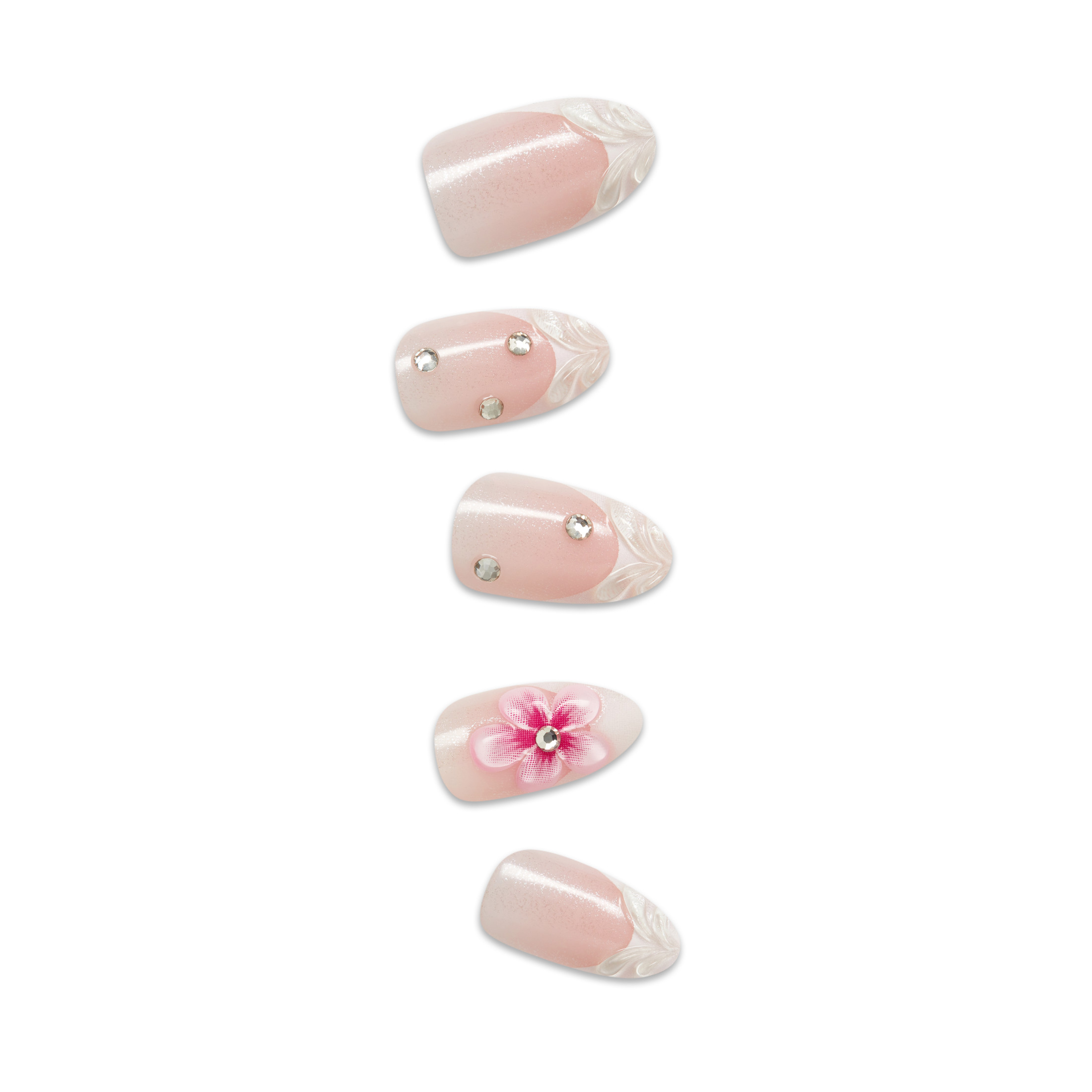 Impress Premium Medium Almond Press-On Nails, Pink photo 4