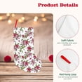 thumbnail image 4 of Lsque Lilies Flowers Pattern 18 Inch Christmas Stockings, Festive Holiday Stocking for Christmas Decorations Holiday Decor, 4 of 7