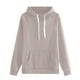 thumbnail image 3 of Tops de verano para mujer,Sudadera con capucha para mujer, blusa de manga larga y cuello redondo, bolsillo tipo canguro, tejido suave y transpirable, ropa informal para estar en casa, sopatenor, 3 of 8